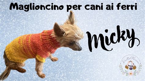 Maglioncino per cani ai ferri “Micky” 